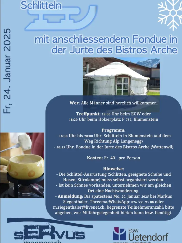 sERvus Schlitteln Fondue